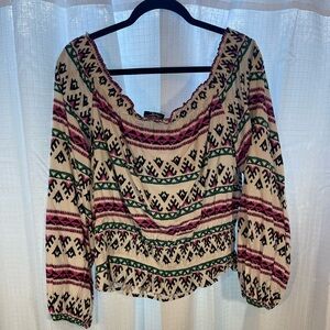 NWT Wrangler Retro off should blouse. Size XL
